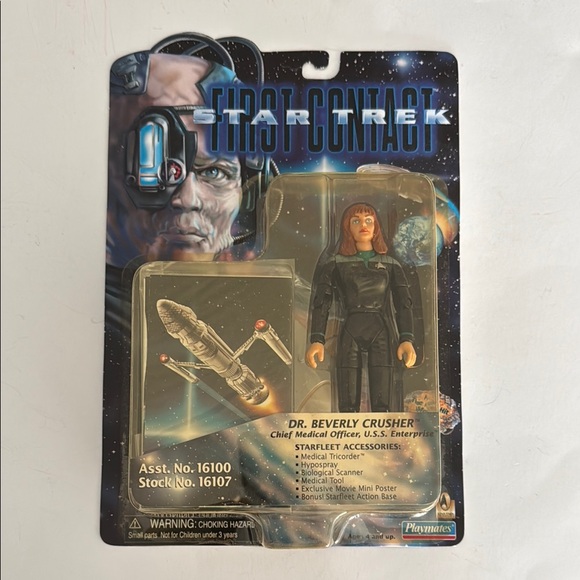 Star Trek Other - 1996 Star Trek First Contact Dr Beverly Crusher Chef Medical Officer Figure